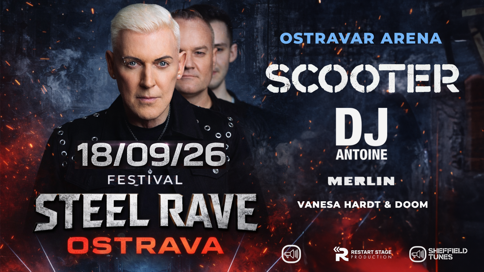 Steel Rave Ostrava 2026 — Scooter, DJ Antoine & more